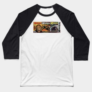 Classic Famous Monsters of Filmland Series 10 Baseball T-Shirt